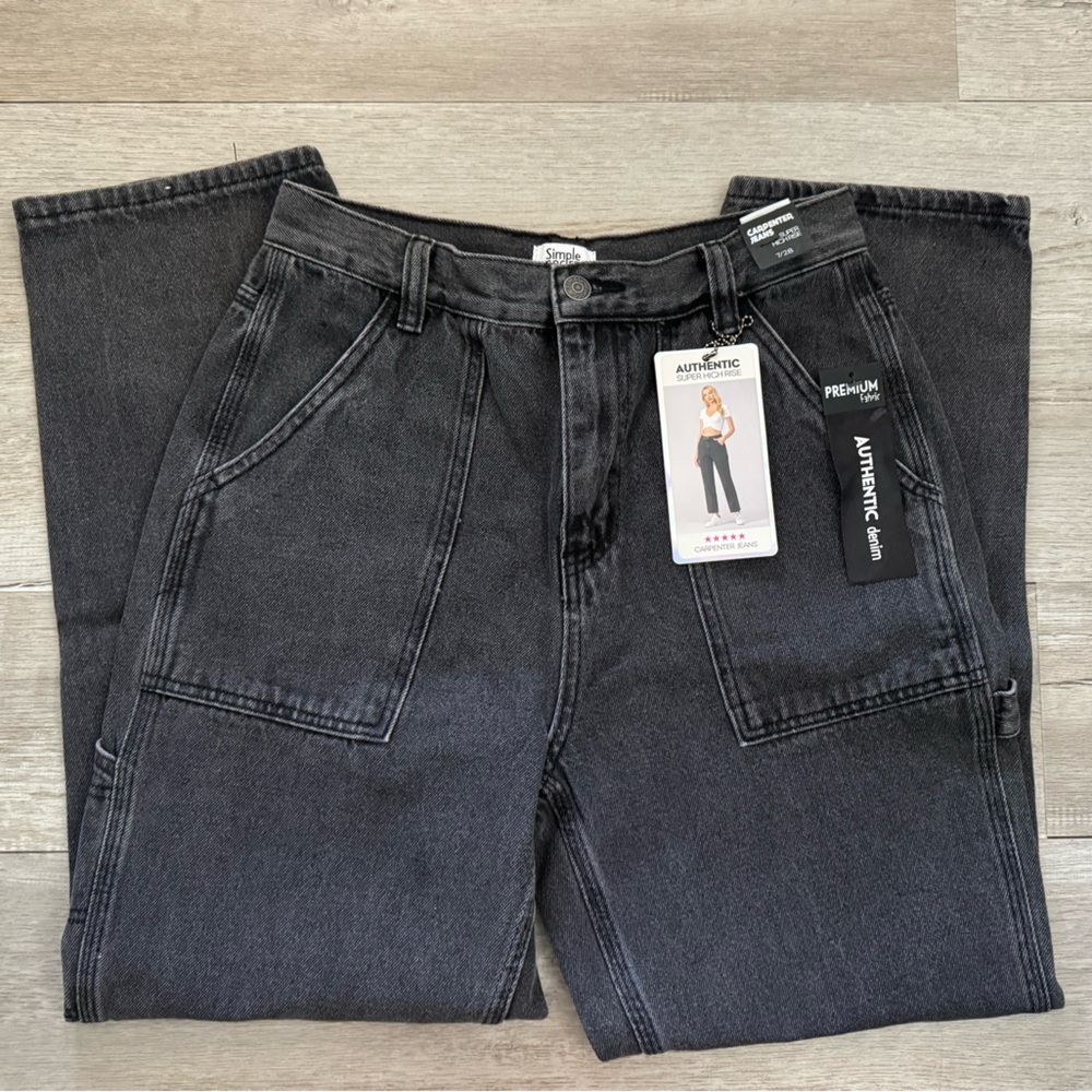 NWT black carpenter jeans size 7/28